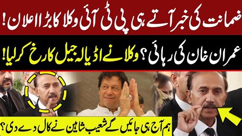 Imran Khan Release Form Jail Shoaib Shaheen Gave Big News From