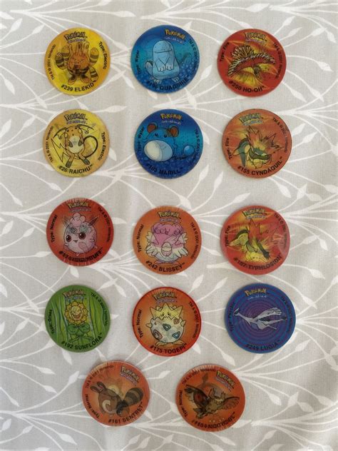 WALKERS POKÉMON TAZOS x 14 3D HOLOGRAPHIC 2 3 6 7 9 12 13 14 17 23