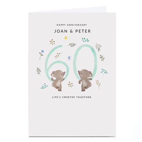 60th Wedding Anniversary Cards, Diamond 60th Wedding Anniversary Cards ...