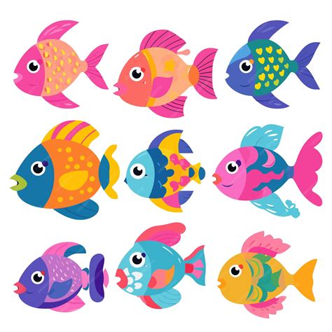 colorful fish clip art
