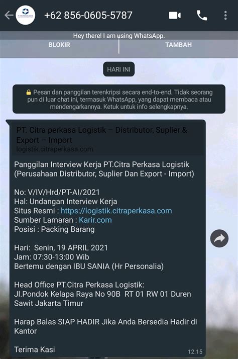 Detail Contoh Surat Lamaran Kerja Via Whatsapp Koleksi Nomer 13