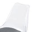 Lot De 4 Chaise Transparente Scandinave Pour Salle A Manger Cdiscount