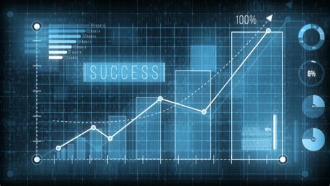 Digital Financial Chart Bars Investment Trends Stock Footage Video 100