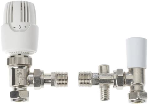 Drayton Rt414 White Angled Trv With Dotp Lockshield 15mm Uk Diy And Tools