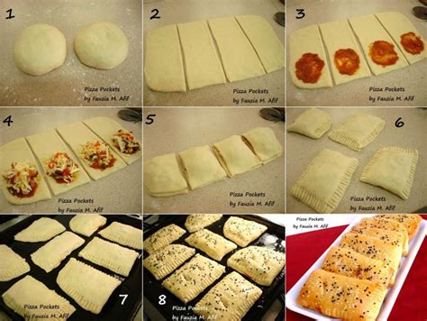 Pizza Pockets Step By Step Fauzias Kitchen Fun Homemade Pizza