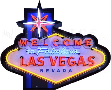 Welcome To Fabulous Las Vegas Neon Sign In Shaped Steel Welcome To