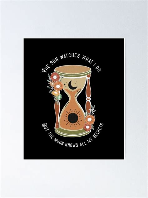 Mystical Hourglass Sun And Moon Witchy Poster For Sale By Ravenvine Redbubble