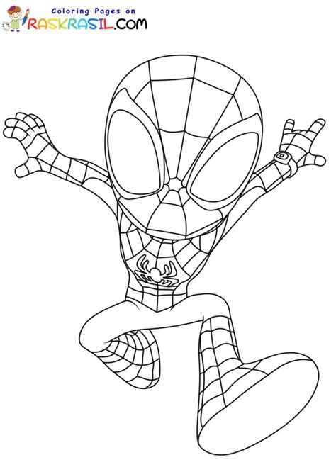 Raskrasil New Coloring Pages Spidey And His Amazing Friends