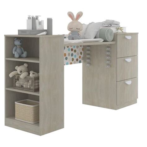 Trocador De Bebe Móveis - Trocador Bebê/Mesa Infantil Regulável Kids Aveiro Móveis Mega Sul ...