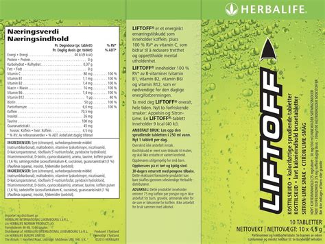 Liftoff Energidrik Selvst Ndigt Herbalife Nutrition Medlem