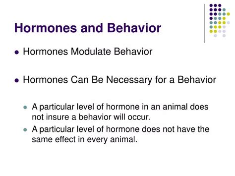 PPT - Hormones and Behavior PowerPoint Presentation, free download - ID ...