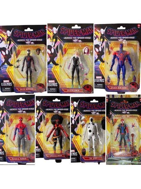 P O Marvel Legends Spider Man Across The Spider Verse Set Of 7