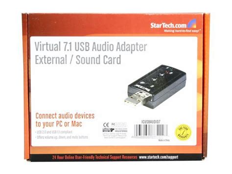 Icusbaudio7 Stereo Audio Adapter External Sound Card