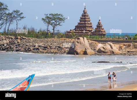 Shore Temple Mahabalipuram or Mamallapuram, Tamil Nadu, India Stock ...