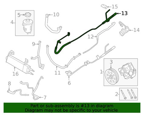 2021 2022 Ford OEM Power Steering Pressure Hose LC3Z 3A717 H OEM Ford