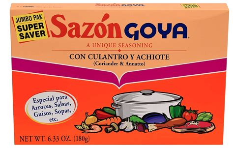 Goya Sazon Culantro Achiote Jumbo 6 3 OZ Pack Of 12 Walmart