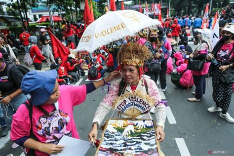 Aksi Peringatan Hari Perempuan Internasional Antara News