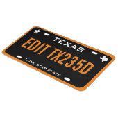 Personalized Black Texas License Plate | Zazzle