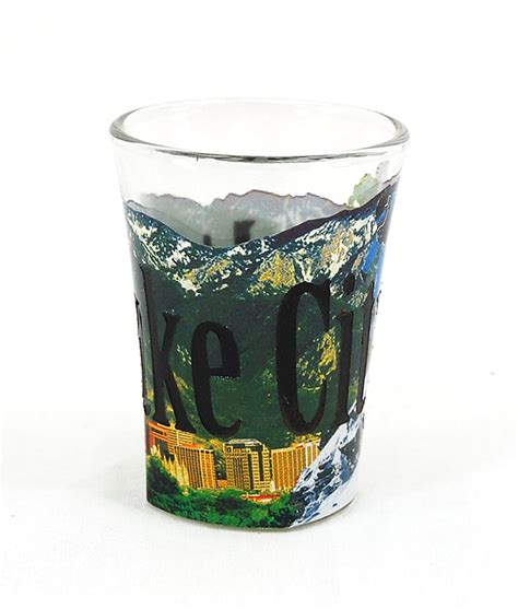 Salt Lake City Color Shot Glass Americaware