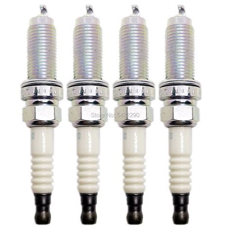 4x Dual Laser Iridium Spark Plug 12290 5R0 003 Fit For Honda Fit HR V