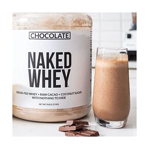 Naked Whey Protein Supplement Powder Chocolate Gmo Free Soy Free