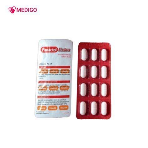 Thuốc giảm đau hạ sốt Panactol Extra Khapharco hộp 180 viên Medigo