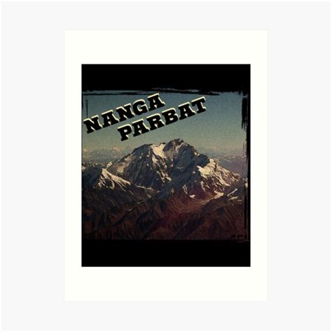 Nanga Parbat Nanga Parbat Retro Art Art Print For Sale By