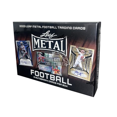 Leaf Metal Football Hobby Box Steel City Collectibles