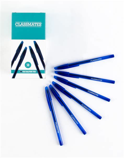 Hp053409af Classmates Ballpoint Pen Pack Of 50 Blue Hope