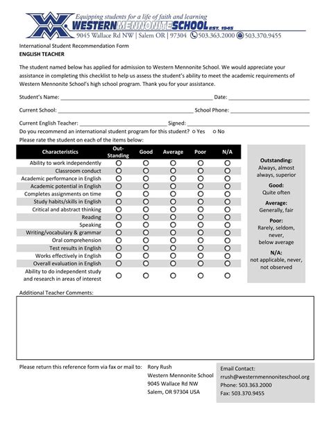 International Reference Form English Teacher By Caleb Ivanitsky Issuu