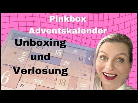 Pinkbox Adventskalender Unboxing 2023 Verlosung YouTube