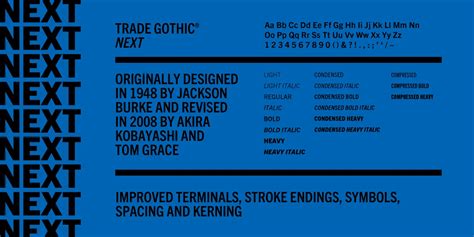 Trade Gothic Next Font Family – TMFonts