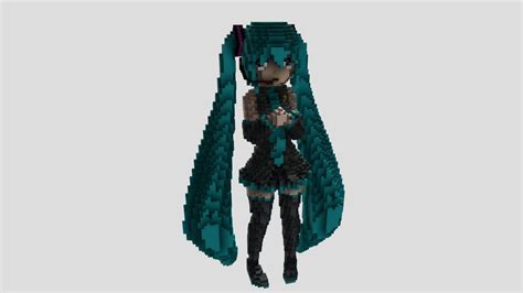 Pixel Miku Download Free 3d Model By Madexc 75a1198 Sketchfab