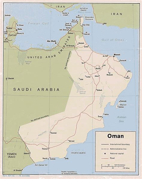 Oman Geographical Maps Of Oman