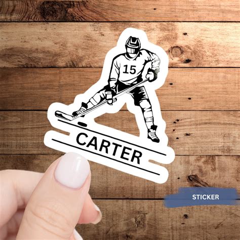 Custom Hockey Stickers Personalized Hockey Stickers Hockey Team