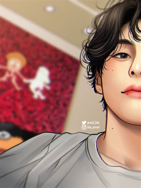 기아 On X Anime Bts Fanart Taehyung Fanart