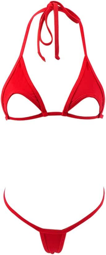 SHERRYLO Micro Bikini Extreme For Women Underboob Mini Triangle Top G