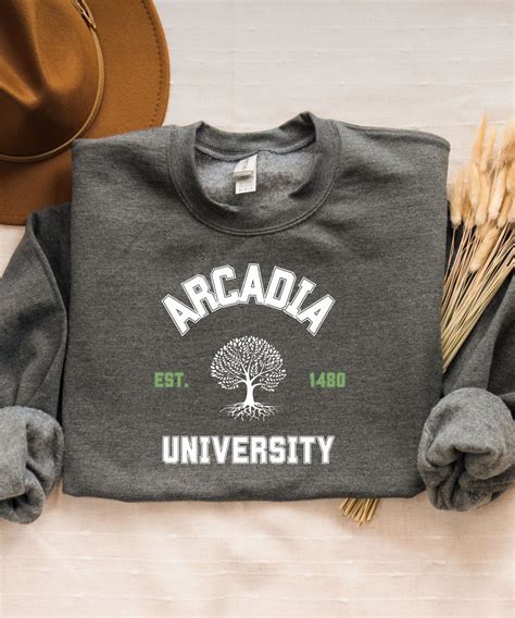 Arcadia University Sweatshirt Fantasy College Crewneck Utopian