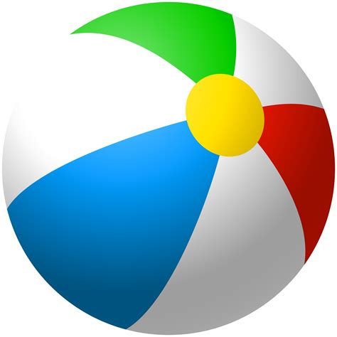 Beach Ball Graphics Clip Art Inflatable Beach Ball Png Clip Art Image