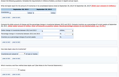 Solved The Apple, Inc. financial statements are taken from | Chegg.com