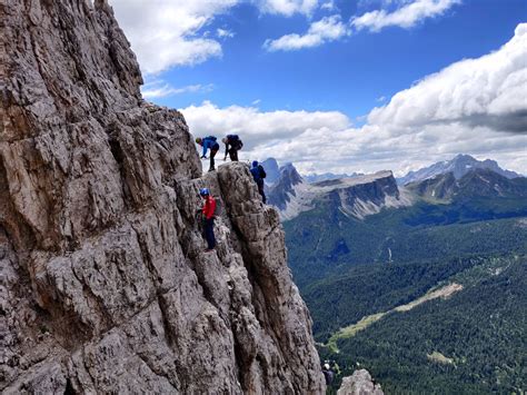 Klettersteig Via Ferrata Olivieri An Der Punta Anna Cortina D Ampezzo