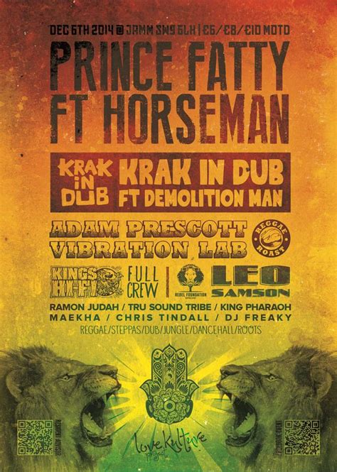 Love Kulture Project Presents Prince Fatty Ft Horseman Krak In Dub