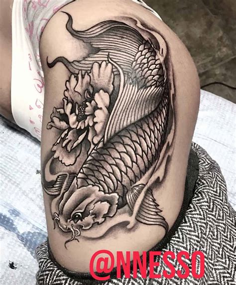 Discover 76 Black And Grey Koi Tattoo Super Hot In Cdgdbentre