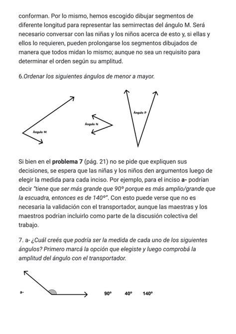 Parte Angulos Y Triangulos E Continuemos Estudiando Pdf