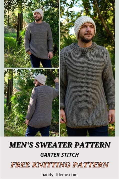 Men S Sweater Pattern Garter Stitch Artofit