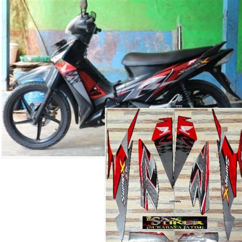 Jual Striping Original Honda Supra X R Hitam Tahun Jakarta