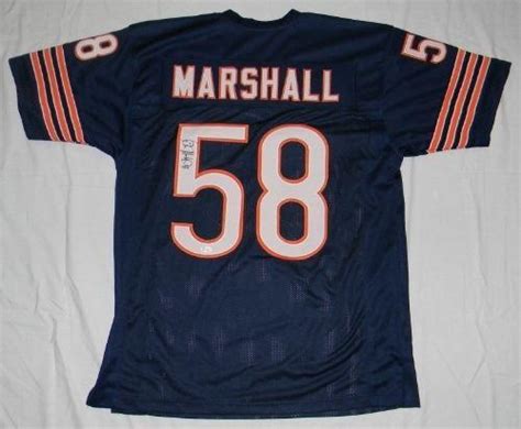 Wilber Marshall Autographed Jersey - #58 Jsa