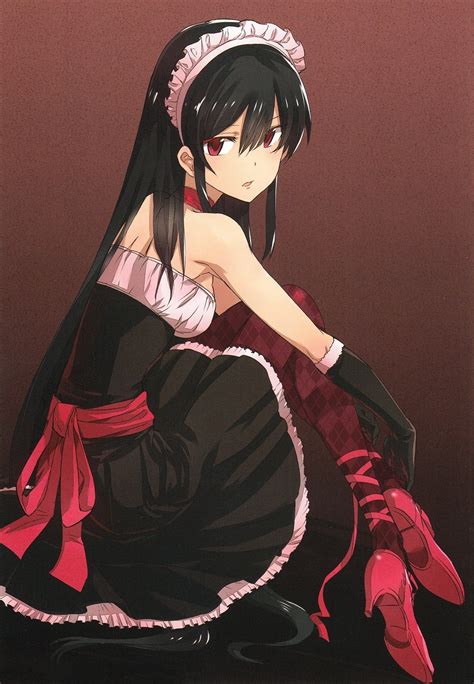 Akame Akame Ga Kill Belt Black Dress Black Hair Dress Girl