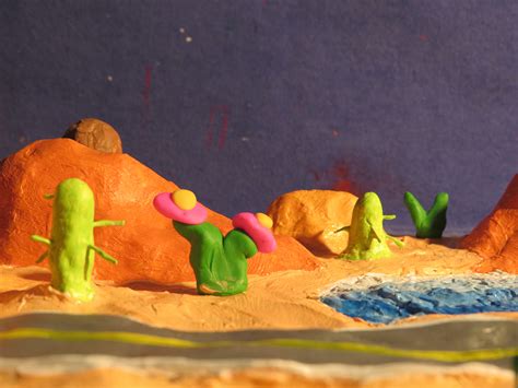 Sun Rise Desert Clay Model Behance