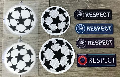 Ucl Uefa Champions League Respect Star Ball Patch Badge Parche